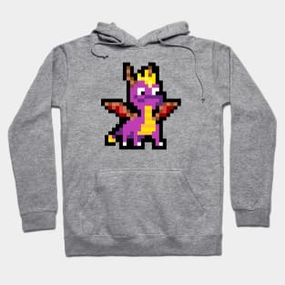 Spyro The Dragon 8-Bit Pixel Art Character Hoodie